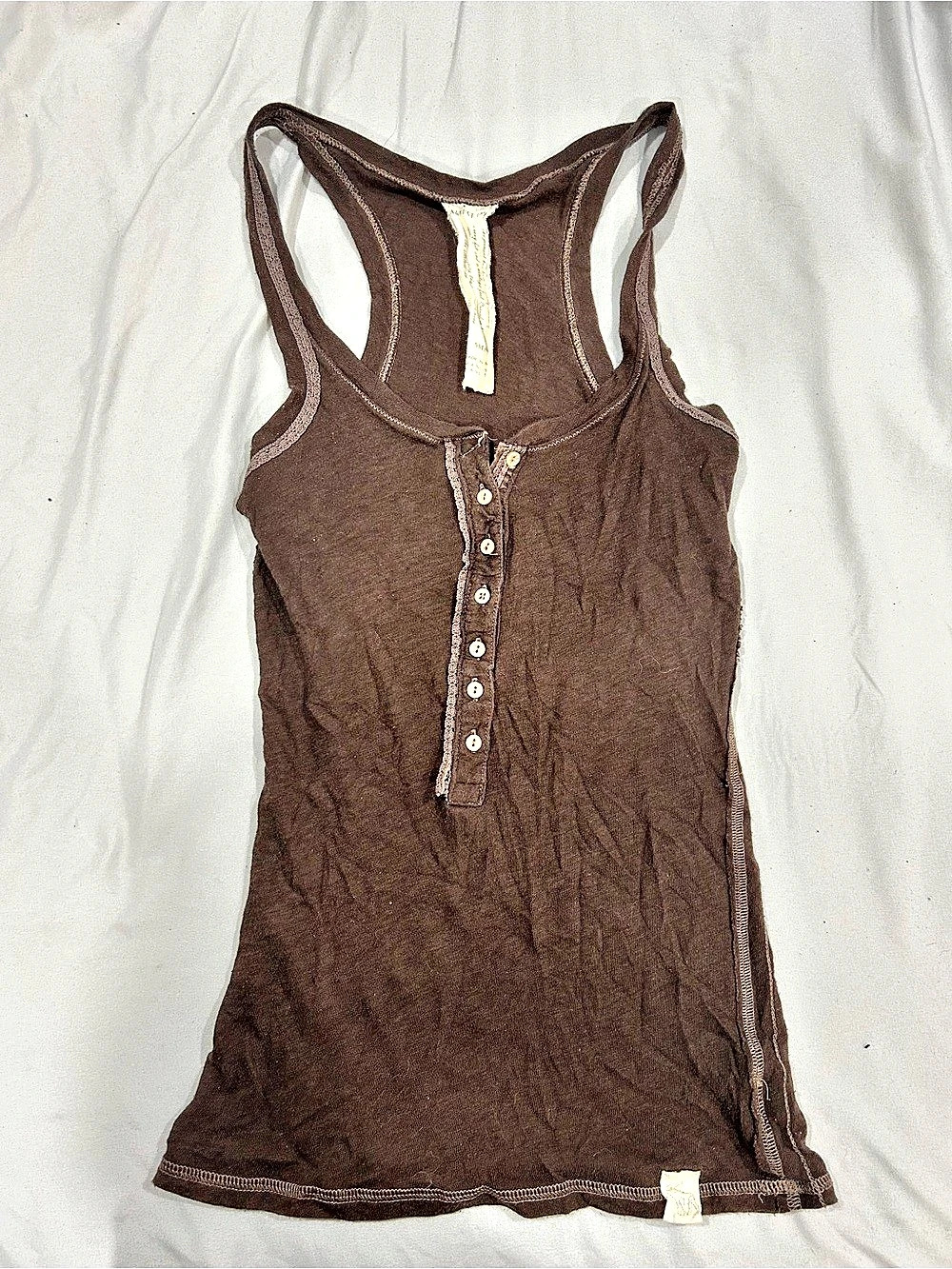 A&F Brown Tank Top Size Small